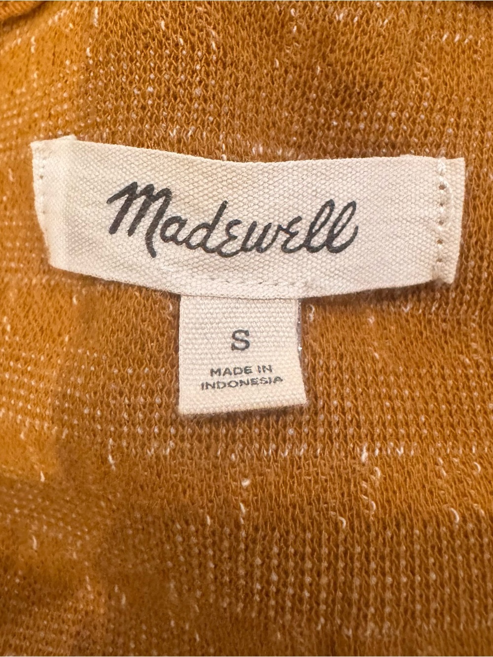Madewell Floral Jacquard Square Neck Top Golden Ochre Women’s Small NWOT - Picture 7 of 9